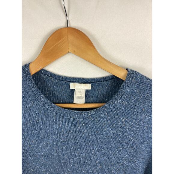 J Jill Soft Knit Side Panel Stripe Pullover Sweater Size Small - Picture 3 of 5